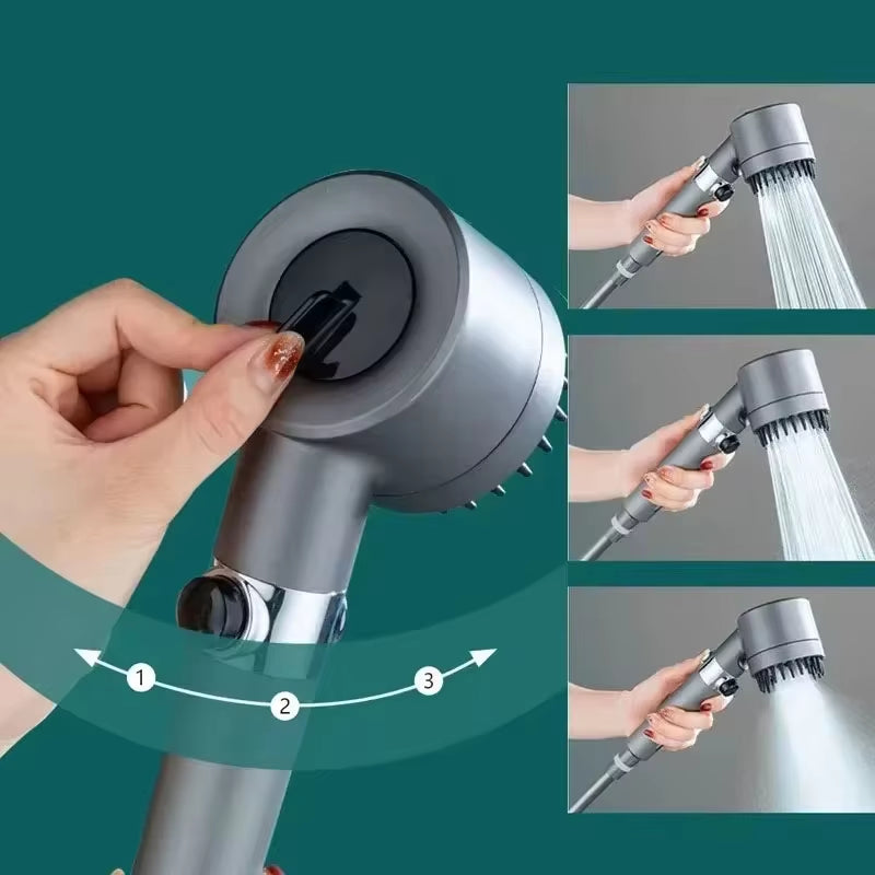 Shower Filter Four Modes Bathroom Accessories Head Massage Showerhead Replete for Shower Heads Knobs Showers Parts Fixture Home
