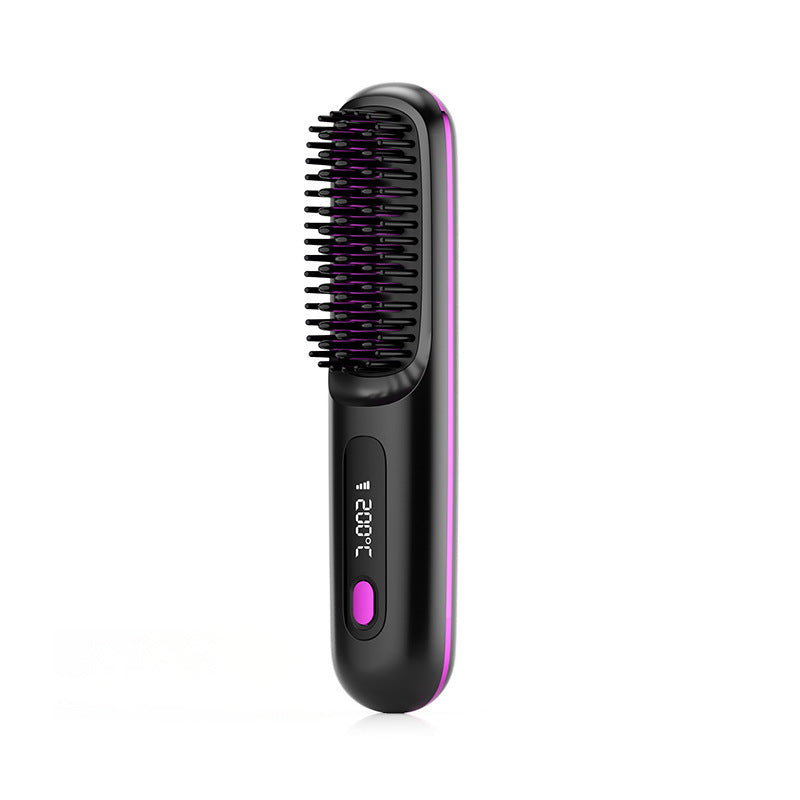 Mini Cepillo Alisador Inalámbrico Anti-Frizz ✨
