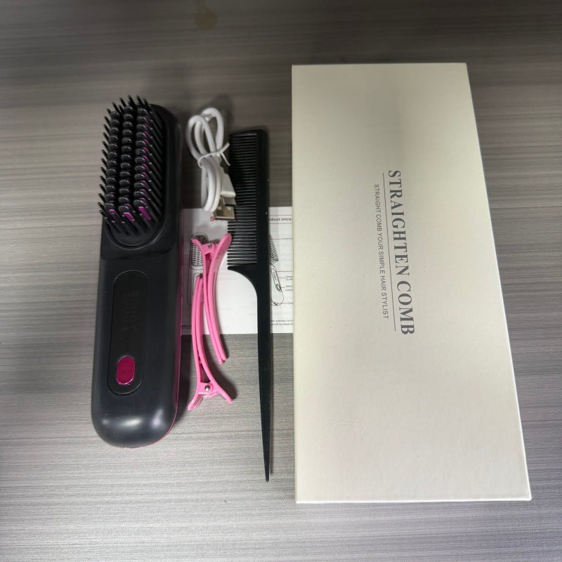 Mini Cepillo Alisador Inalámbrico Anti-Frizz ✨